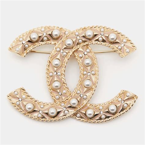 Faux chanel brooch .